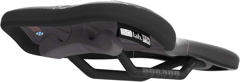 SQlab 611 Ergowave Active Carbon, MTB Tech & Trail Fahrradsattel 12 cm Schwarz, 12 cm Schwarz