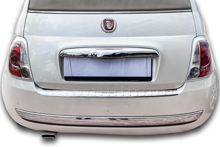 Ladekantenschutz Edelstahl CHROM kompatibel für FIAT 500 | 500C | 2007-2015 | | mit Abkantung | prem
