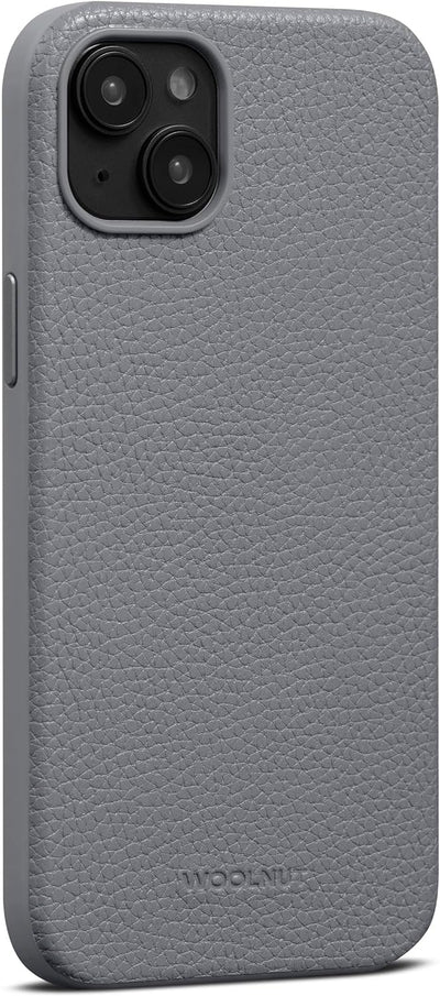 Woolnut Leder Hülle Case für iPhone 15 Plus - Grau iPhone 15 Plus Grau, iPhone 15 Plus Grau