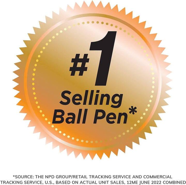 BIC - Round Stic Ballpoint Pen, Med. Point, Black Ink, Sold as 1 Dozen, BICGSM11BK