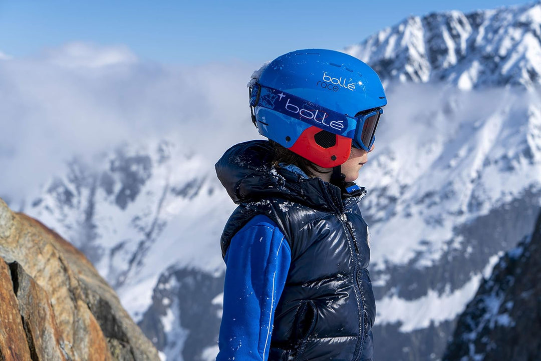 bollé - ROCKET Blue Aerospcae Matte - Rosy Bronze Kat 3, Skibrille, Medium, Unisex Kinder