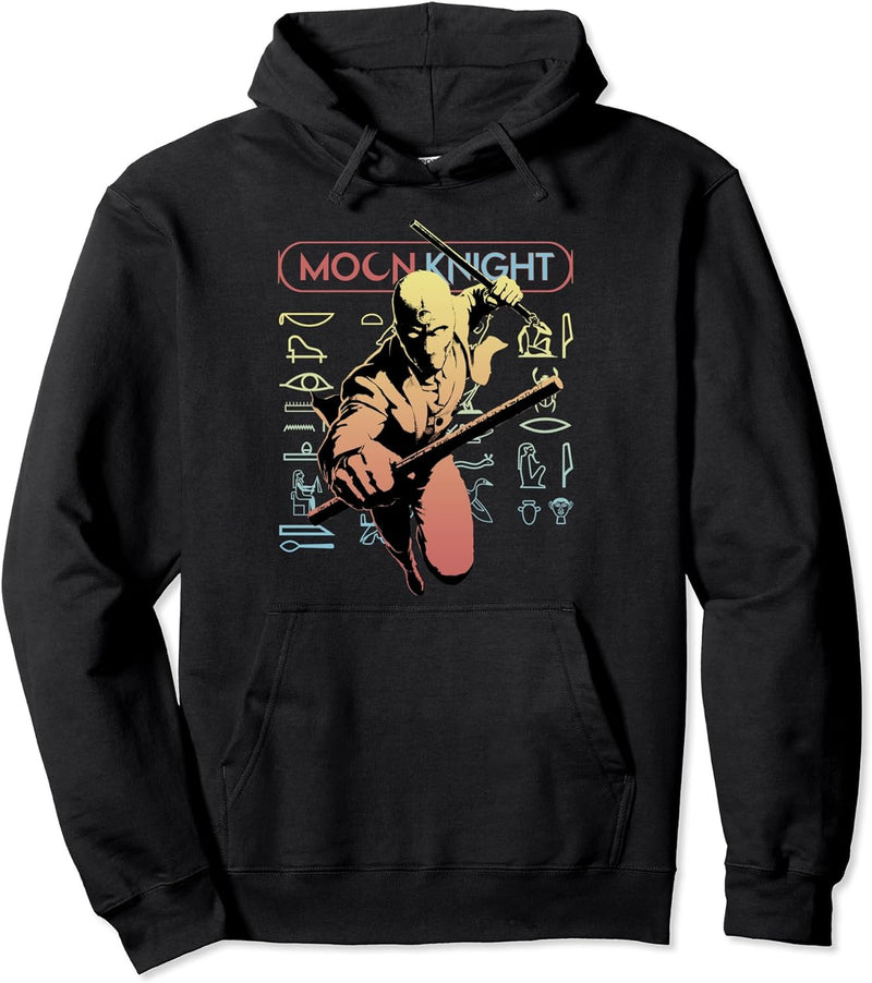 Marvel Moon Knight Action Poster Pullover Hoodie