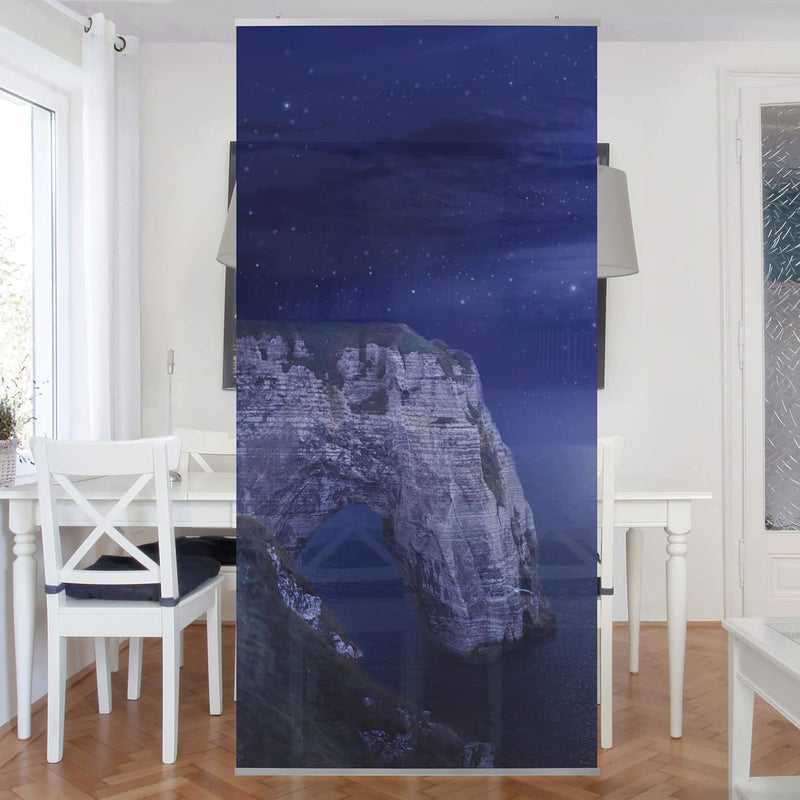 Bilderwelten Raumteiler Night Cliffs 250x120cm ohne Halterung 250x120cm without hanger, 250x120cm wi