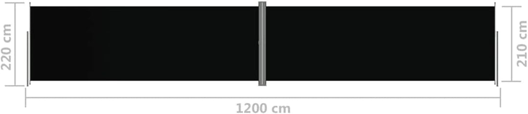 Tidyard Ausziehbare Seitenmarkise, Sichtschutz, Windschutz, Wasserdicht, Sonnenschutz, Markise für B