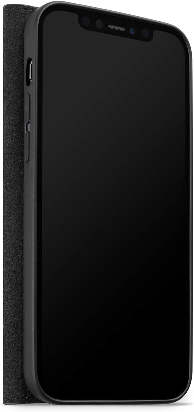 WIIUKA Lederhülle für iPhone 12/12 Pro Hülle - Travel - mit Kartenfach, extra Dünn, Premium Leder, m