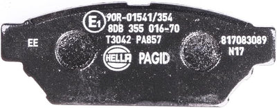 HELLA PAGID 8DB 355 016-701 Bremsbelagsatz - T3042 - Dicke/Stärke: 14.5mm - Bremssystem: Akebono - m