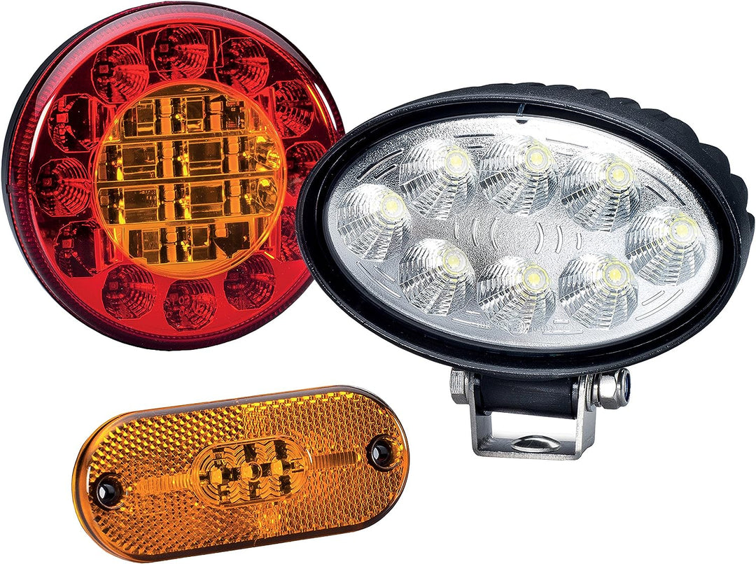 Hella - Seitenmarkierungsleuchte - Valuefit - LED - 12V - Schraubanschluss/Anbau - Lichtscheibenfarb