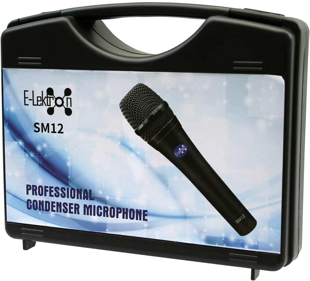 E-Lektron SM12 Studio Live Kondensatormikrofon XLR inkl. Kabel | Koffer Case | Halterung