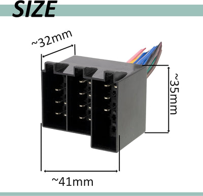 AERZETIX - C41235 - Stecker - ISO 26 Pins - 36 Pins für autoradio - kabelbaum - kompatibel mit Opel