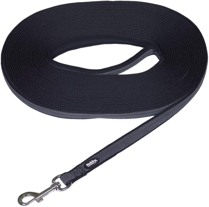 Nobby Schleppleine Anti-Slip, schwarz L: 15 m, B: 17 mm, 1 Stück 0 15 Meter, 0 15 Meter
