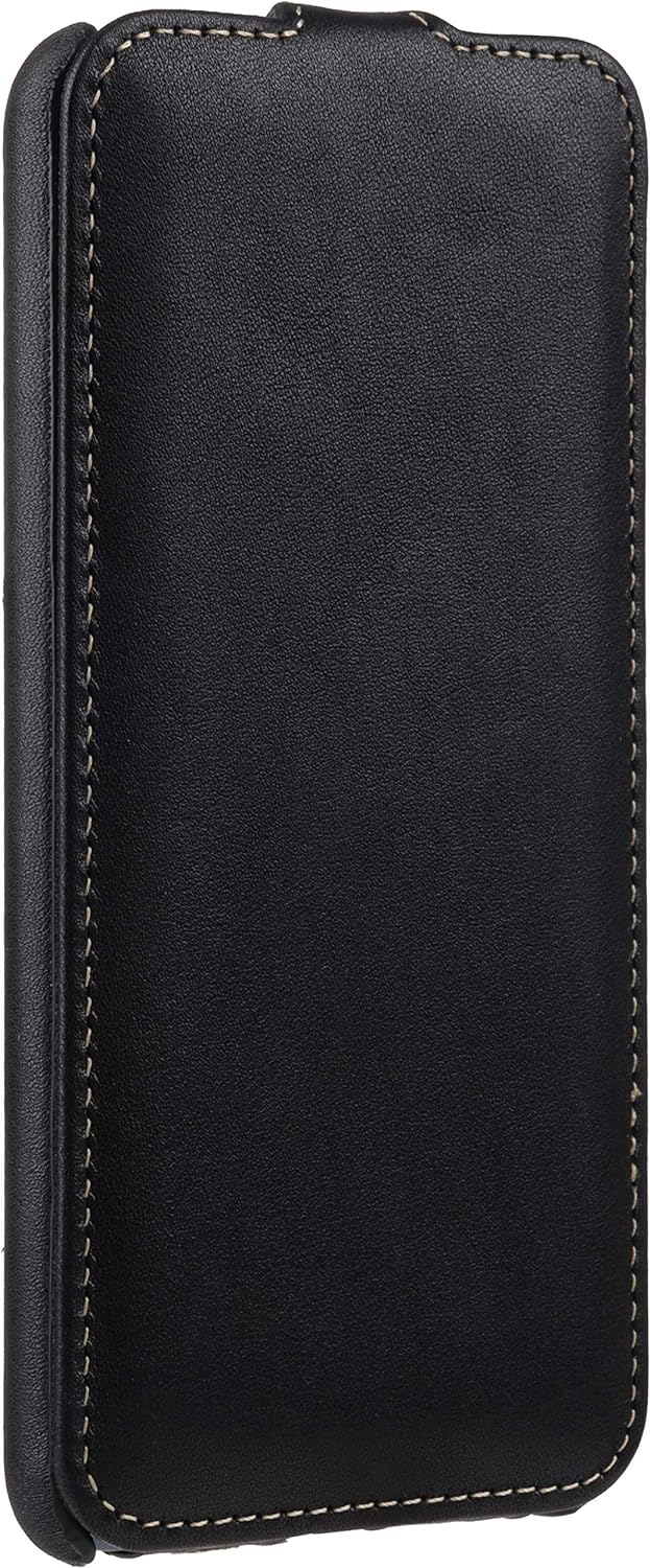 STILGUT UltraSlim kompatibel mit Google Pixel 4a 5G Hülle - Pixel 4a 5G Flip Case aus Leder, Klapphü