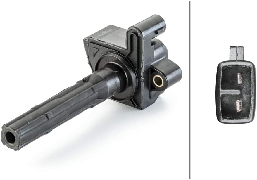 HELLA 5DA 230 035-221 Zündspule - 2-polig - Kerzenschachtzündspule - geschraubt