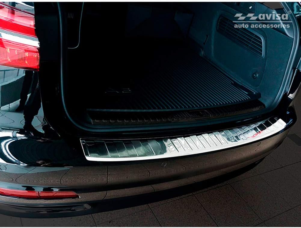 Edelstahl Heckstossstangenschutz kompatibel mit Audi A6 (C8) Avant 2018- 'Ribs' inkl. S-Line