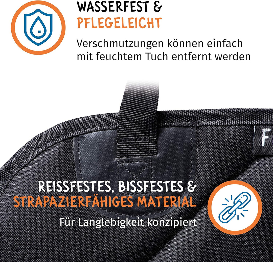 Floxik Hunde Autositz - Premium Hunde Autositzbezug für jedes Auto - Hundesitz Vordersitz Hund wasse