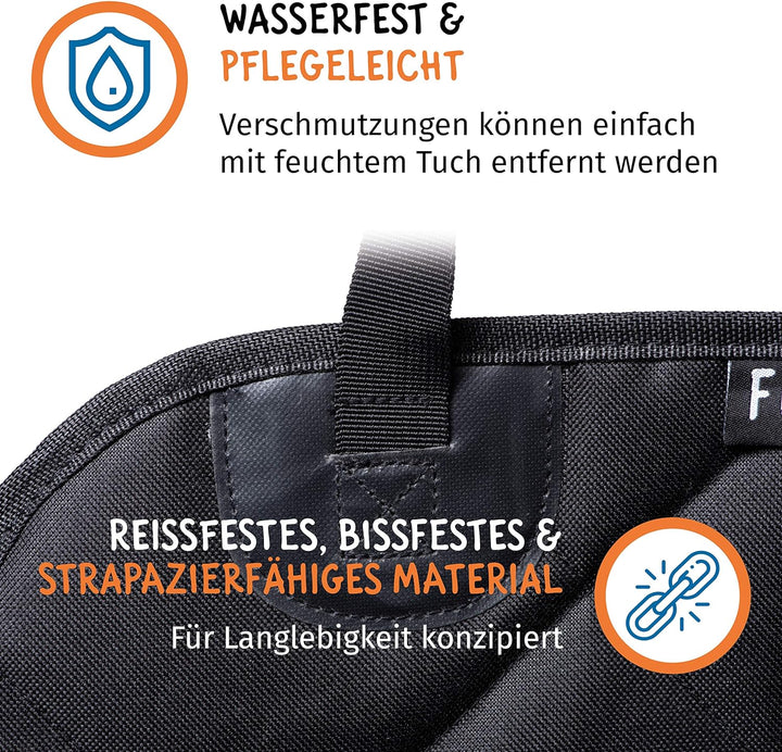 Floxik Hunde Autositz - Premium Hunde Autositzbezug für jedes Auto - Hundesitz Vordersitz Hund wasse