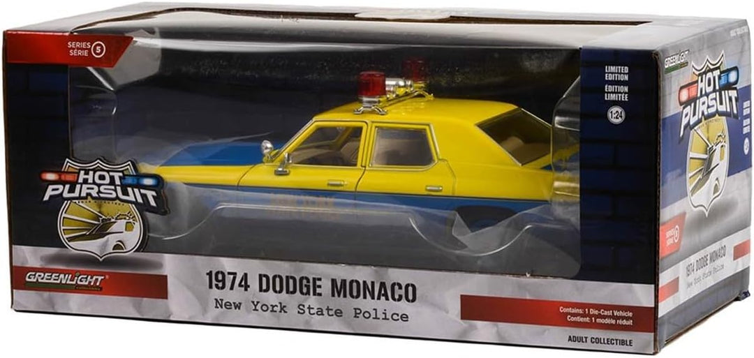 Greenlight 85551 Hot Pursuit - 1974 Dodge Monaco - New York State Police 1:24