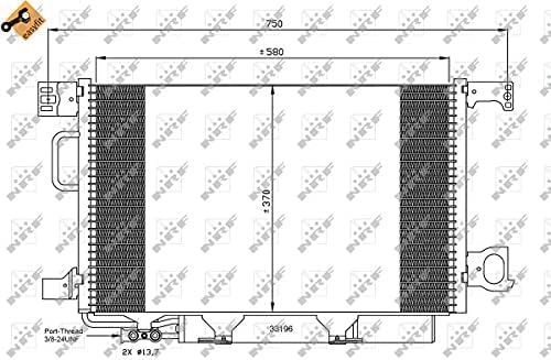 NRF 35893 Kondensator, Klimaanlage