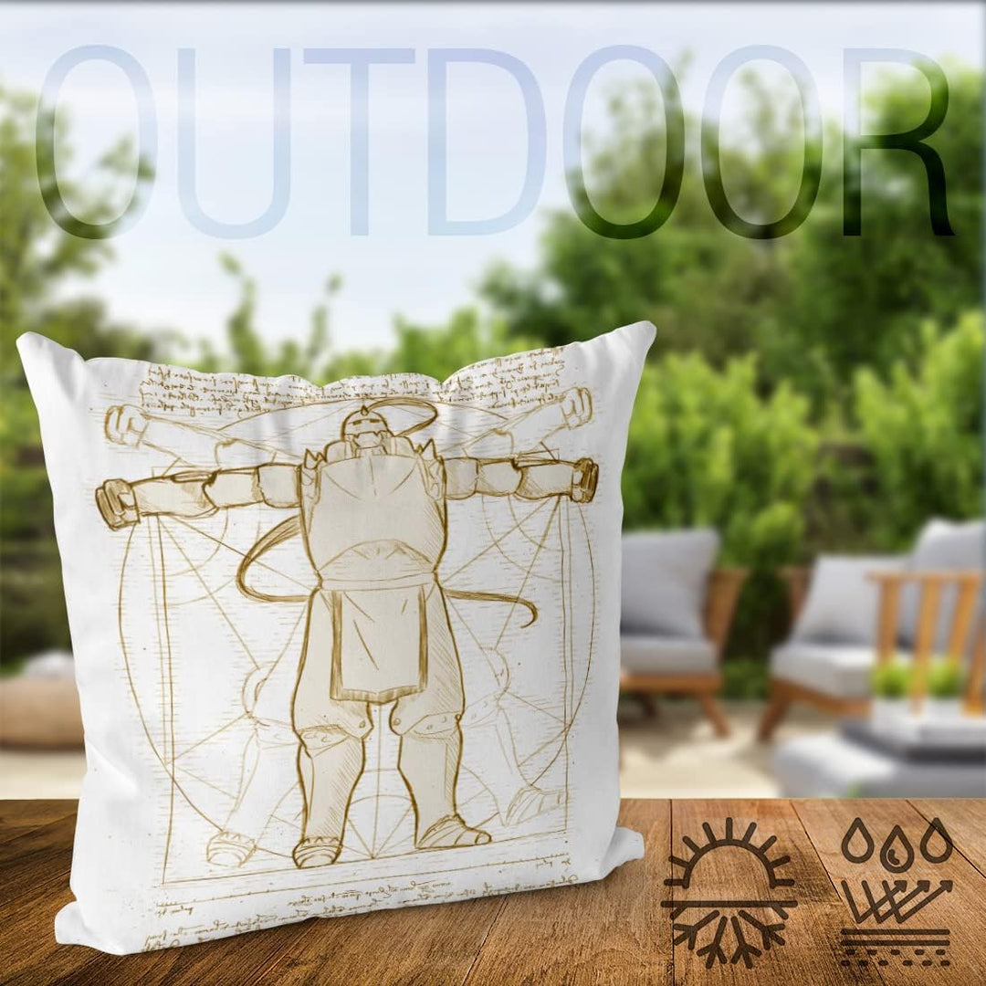 VOID Vitruvianischer Alfred Kissenbezug Kissenhülle Polyester wasserfest Outdoor Alchemist Anime Man