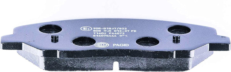 HELLA PAGID 8DB 355 012-371 Bremsbelagsatz - T1602 - Dicke/Stärke: 17.6mm - Bremssystem: Mando - mit