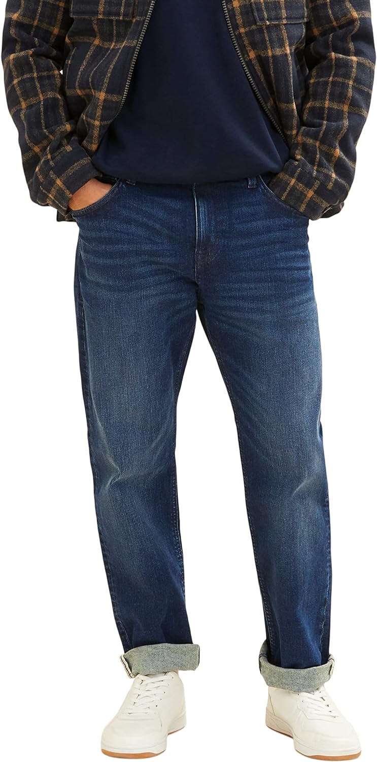 TOM TAILOR Herren Trad Relaxed Jeans 29W / 32L 10120 - Used Dark Stone Blue Denim, 29W / 32L 10120 -