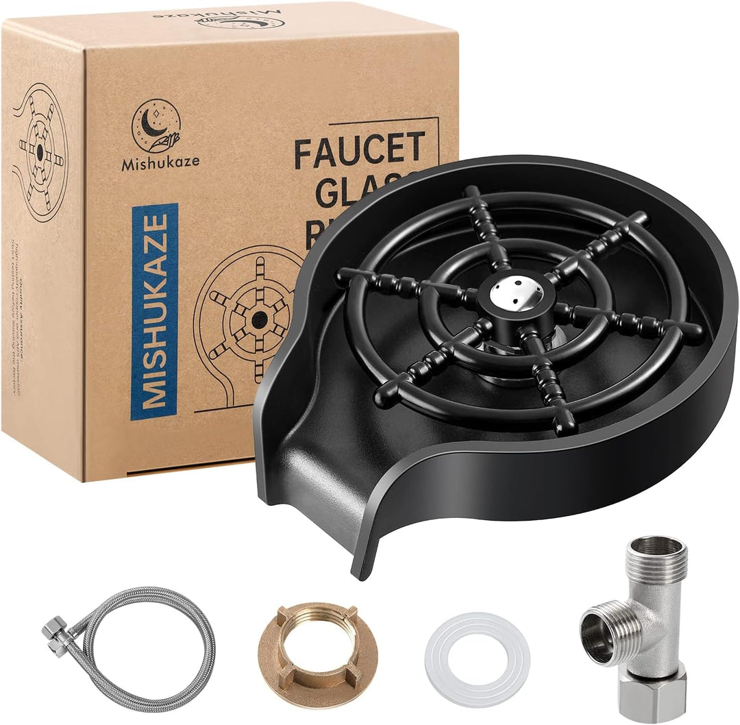 Automatische Glasspüler Wasserhahn, Mishukaze Gläserspüler Cup Washer für Küchenspülen, Glas Spüler