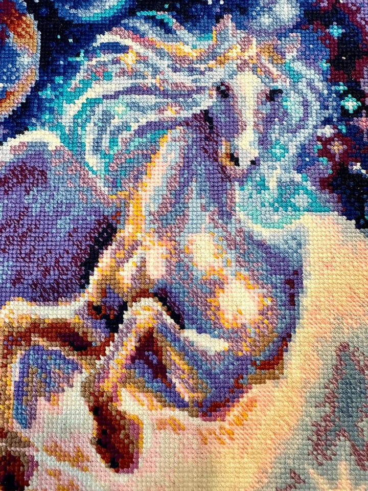RIOLIS Counted Cross Stitch Kit 11.75"X15.75"-Pegasus Constellation (14 Count)