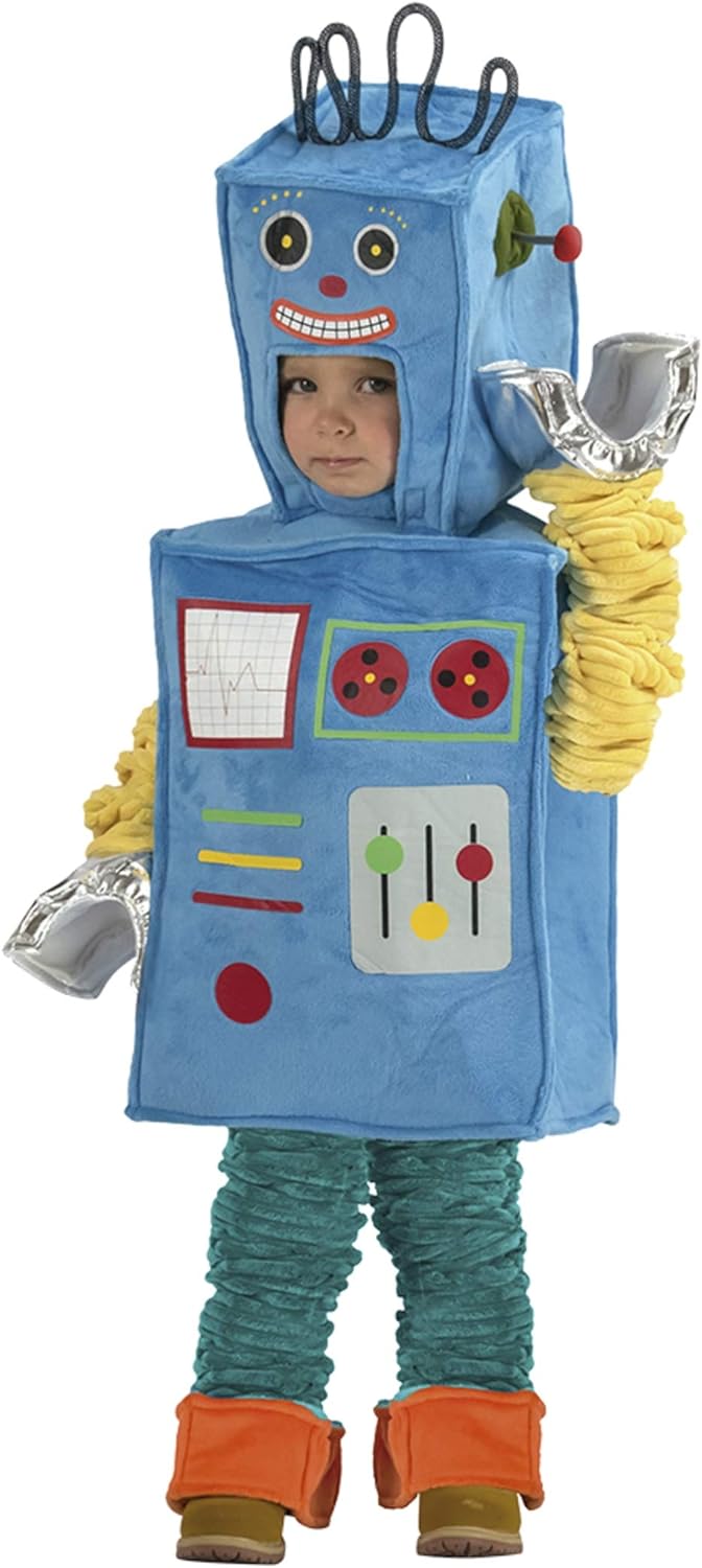 Rubies 702451-2T Roboter-Kostüm, Unisex-Kinder, blau, 2 años 2 Jahre, 2 Jahre