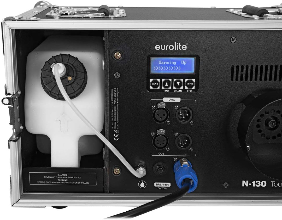 EUROLITE N-130 Tour-Fogger | Touring-Nebelmaschine im Case mit 1300 Watt Heizleistung