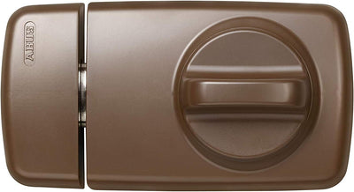 ABUS 82614 7010A B Tür-Zusatzschloss Metall mit Alarm Braun, Metall mit Alarm Braun