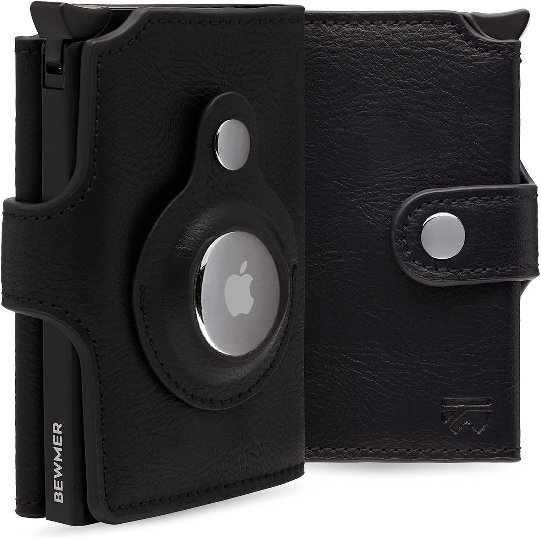 BEWMER 2 Shielded | Herren und Damen Slim Wallet mit RFID-Schutz Anti-Cloning | Kartenetui mit Münzf