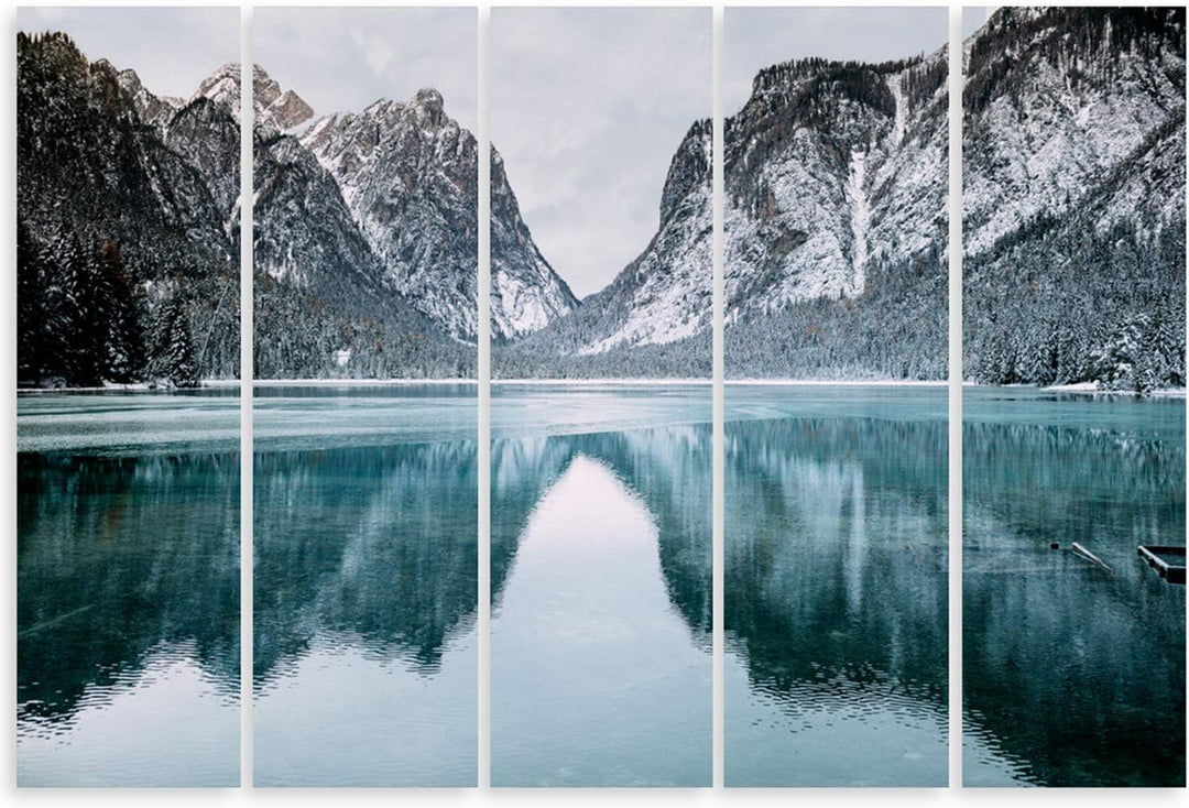 Feeby. Leinwandbild - 5 Teile - Bilder Wand Bild Wandbilder Kunstdruck XXL, 5-Teilig, Typ C, 300x140