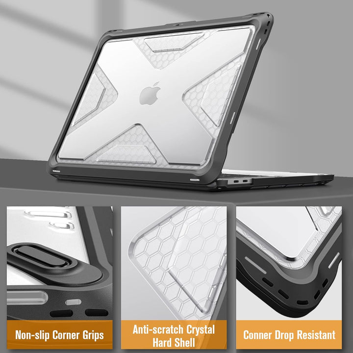 Fintie Hülle Kompatibel mit MacBook Pro 13 Zoll M2/M1 (2022-2016) A2338/A2289/A2251/A2159/A1989/A170