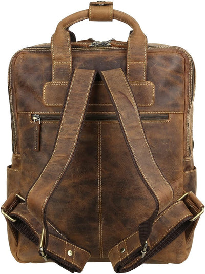 Greenburry Vintage Rucksack Leder 38 cm Laptopfach