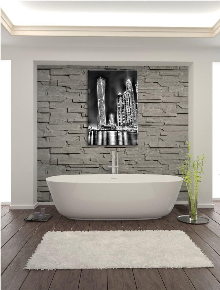 Pixxprint Dubai Burj al Arab als Leinwandbild/Grösse: 100x70 / Wandbild/Kunstdruck/fertig bespannt,