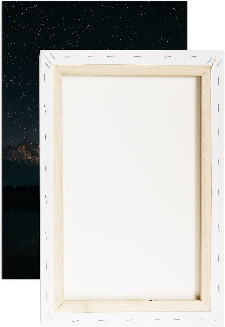 deyoli Erhellende Nacht Format: 80x60 als Leinwandbild, Motiv fertig gerahmt auf Echtholzrahmen, Hoc
