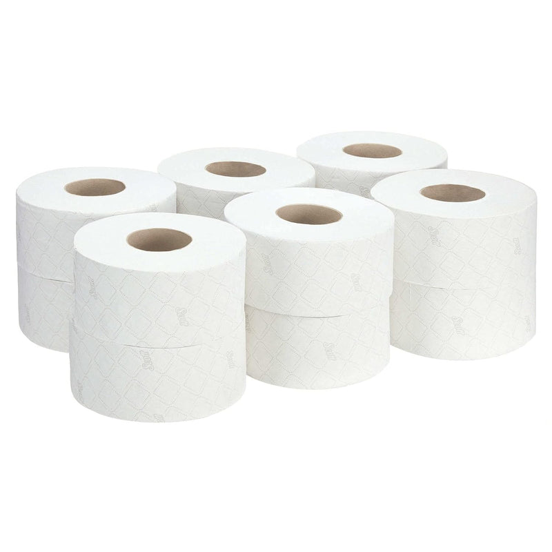 Scott Essential Jumbo Toilettenpapierrolle 8512 – Jumbo-Rolle Toilettenpapier – 12 Rollen x 526 Blat