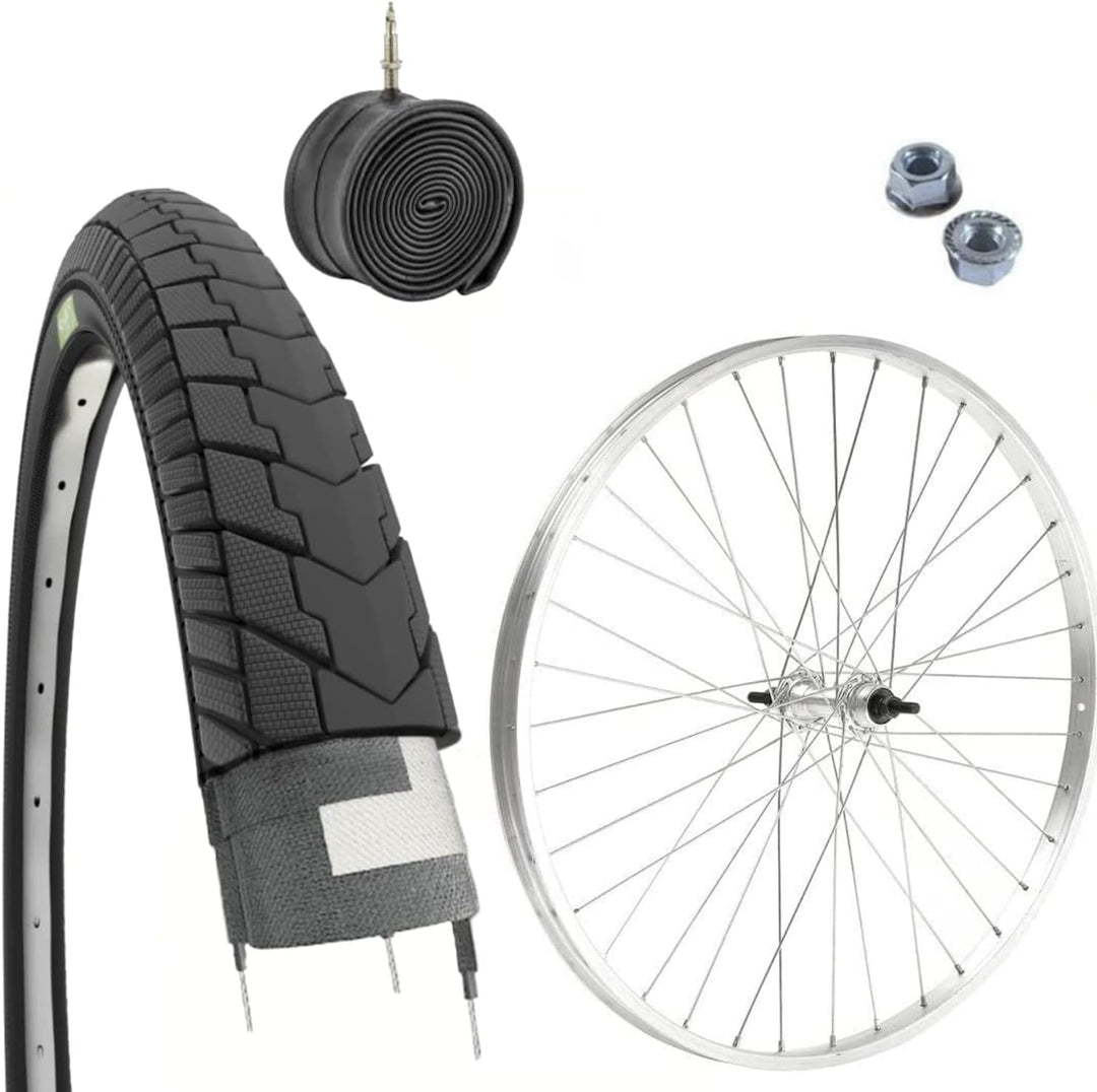 C2475AST+EBB24NEE Felge vorne 24 x 1,75 + Reifen 24 x 1,75 + Schlauch für Citybike 24 Zoll