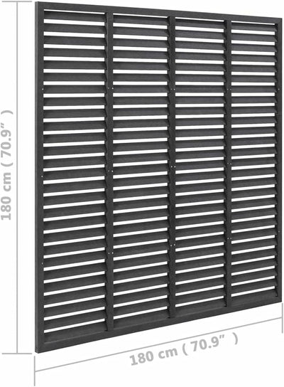 Festnight Lamellenzaun WPC 180x180 cm Wpc Sichtschutzzaun Sichtschutz Terasse Sichtschutzzaun Wpc Si