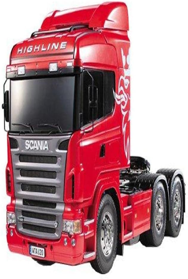 TAMIYA TMYTAM56323 300056323 - Scania R620 Highline,ferngesteuerte 3Achs LKW Zugmaschine, 1:14, Baus