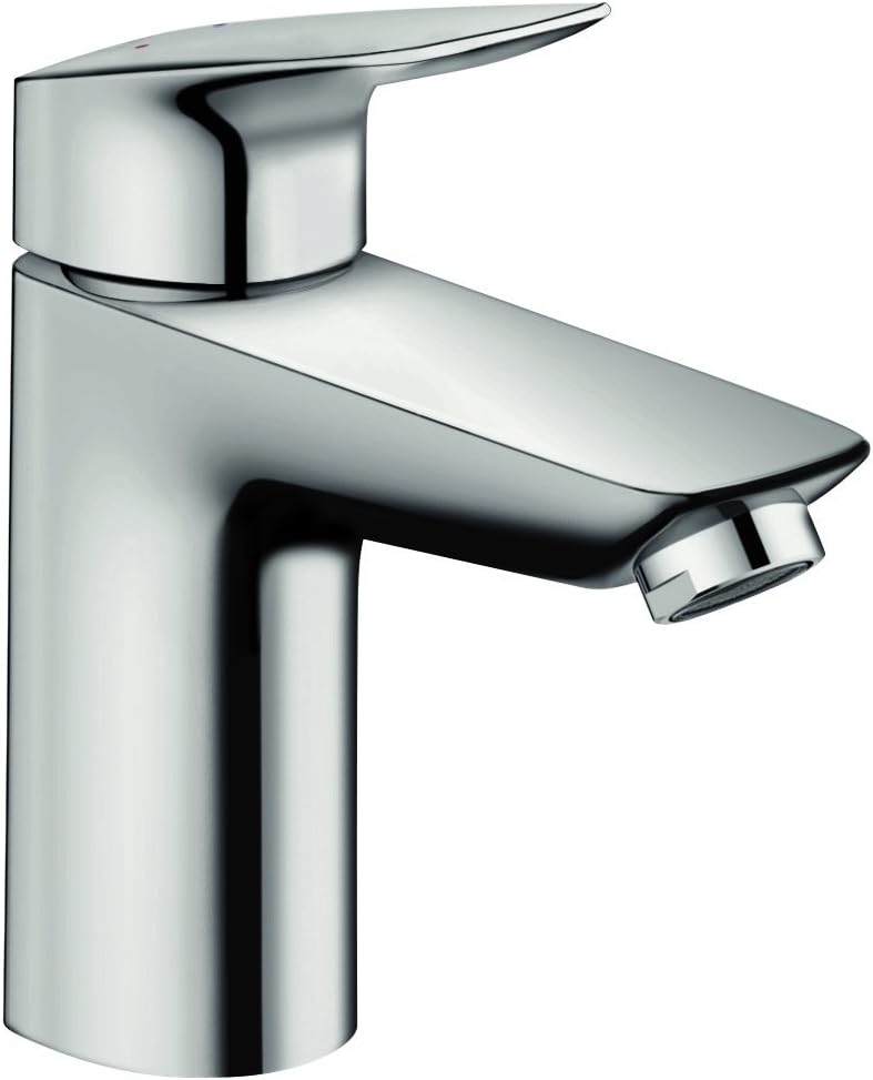 Hansgrohe Waschtischarmatur Logis 100, 7110000, Einhebelmischer für Waschtisch mit Keramikkartusche,