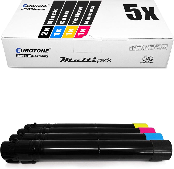 Eurotone 5X Müller Printware Toner für Dell 7130 CDN ersetzt Set Black Cyan Magenta Yellow Set aus 5