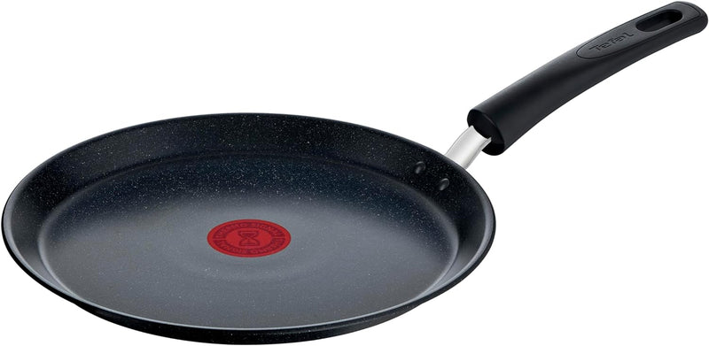 Tefal Bratpfanne G2813872 Crêpe Black Stone 25 cm, Antihaft-Beschichtung, Thermo-Signal Pfannen-Wärm