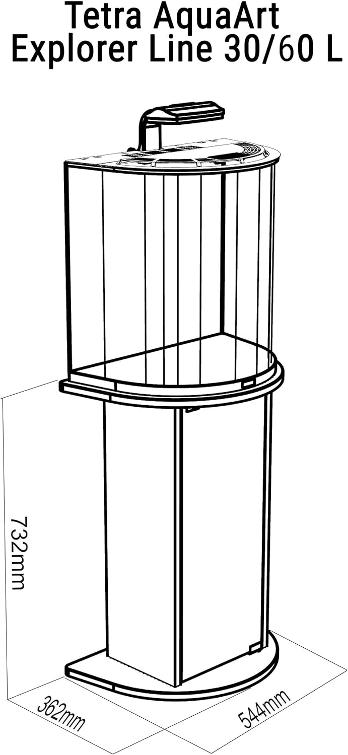 Tetra AquaArt Aquarienunterschrank, speziell für Tetra AquaArt Explorer Line 30/60 Liter Aquarien mi