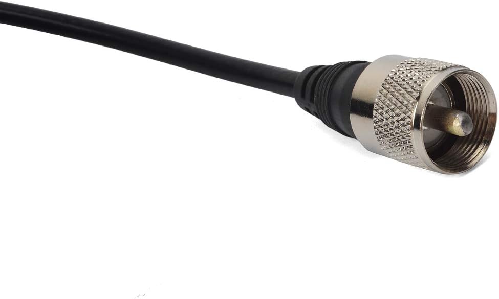 HYS CB-Antennen-Magnethalterung Magnetbasis 5 m RG58-Kabel, PL259-Stecker im Lieferumfang enthalten