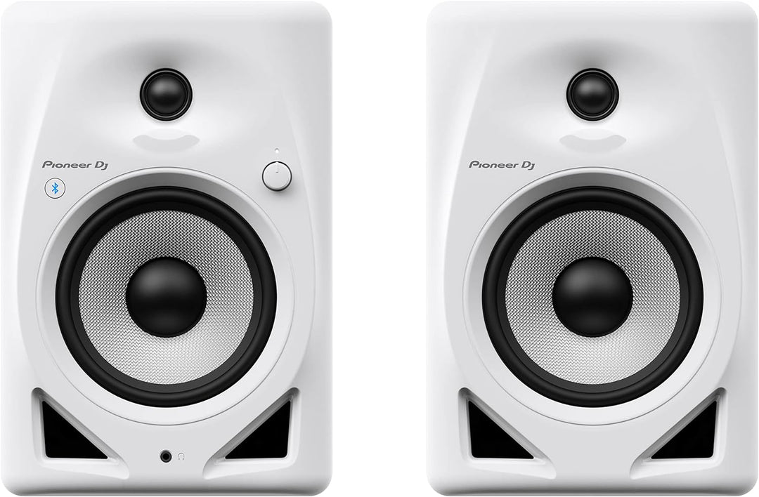 Pioneer DJ DM-50D-BT-W 5 Zoll Desktop-Monitor-System mit Bluetooth® (Weiss) 5'' Lautsprecher Bluetoo
