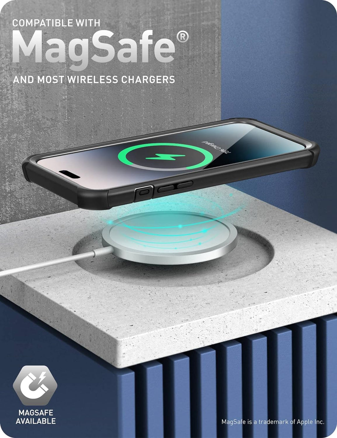 i-Blason Ares Mag Series Hülle für iPhone 14 Pro Max (6.7") 2022 Bumper Case 360 Grad Handyhülle Tra