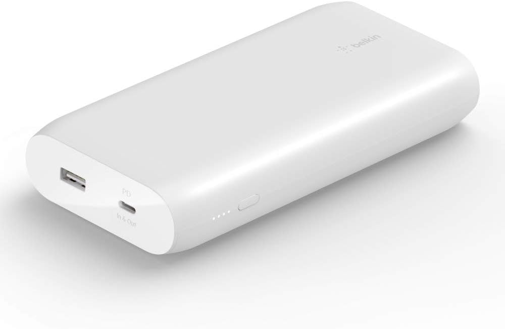 Belkin 20000mAh Powerbank zum Schnellladen, USB-C Power Delivery Power Bank, tragbares Ladegerät mit