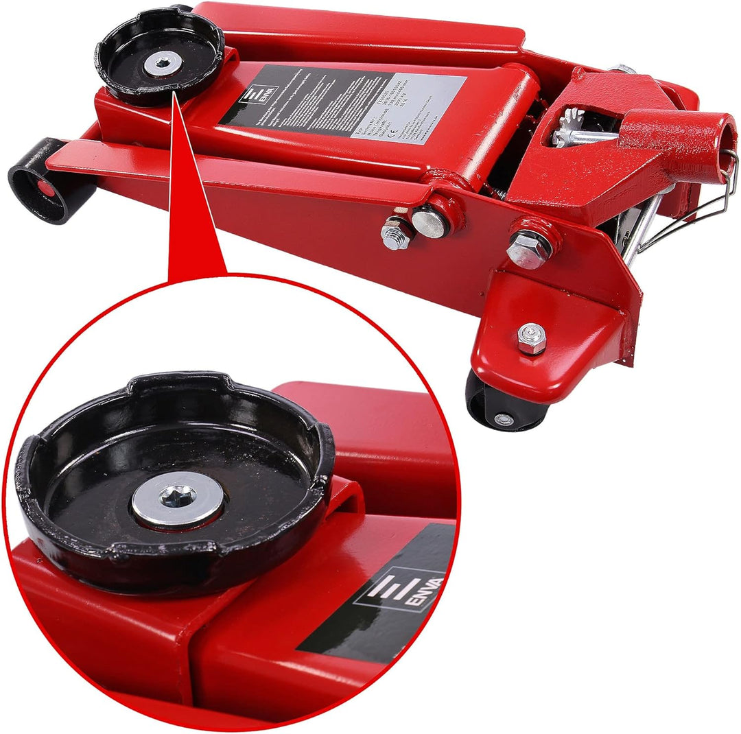 Hydraulischer Wagenheber 3t Rangierwagenheber Hubhöhe 130 – 465 mm + Drehmomentschlüssel 1/2 Zoll An