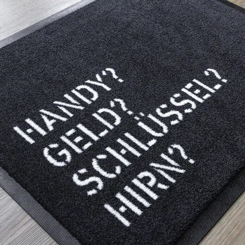 Du Hirsch Bayerische Fussmatte Handy Geld Schlüssel Hirn B x H: 60 cm x 40 cm