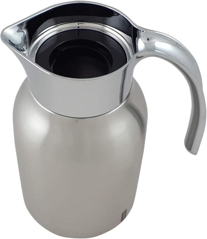 Helios Meeting Edelstahl-Isolierkanne, matt, 1 Liter 1,0 Liter, 1,0 Liter